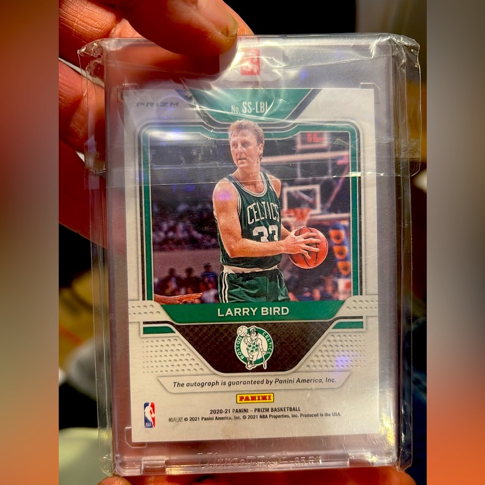 2020 Panini Prizm Larry Bird SNSTNLSIG-Choice Prizm #SSLBI Gem Mt 10
